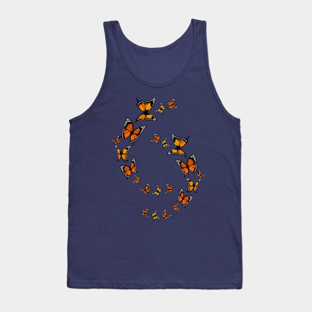 Monarch Butterfly migration Tank Top by Kitty's Sassy Shirts 